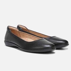 Naturalizer Flexy Leather Ballet Flats Black Size 8